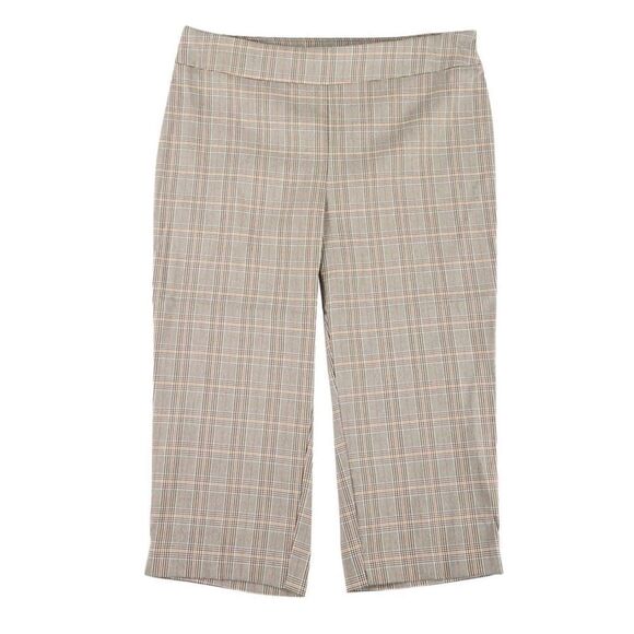 COUNTERPART 24W Pull On Plaid Print Capris - Picture 6 of 7